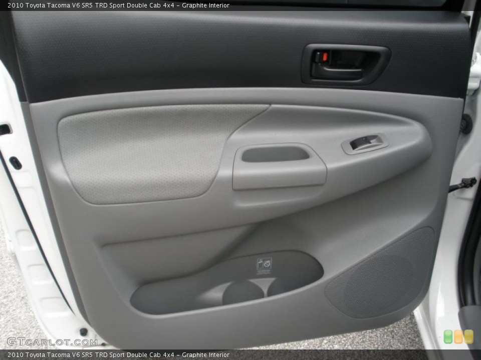 Graphite Interior Door Panel for the 2010 Toyota Tacoma V6 SR5 TRD Sport Double Cab 4x4 #46436674