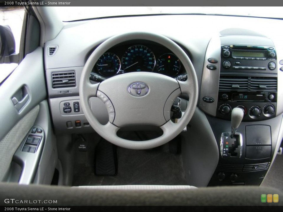 Stone Interior Dashboard for the 2008 Toyota Sienna LE #46438623