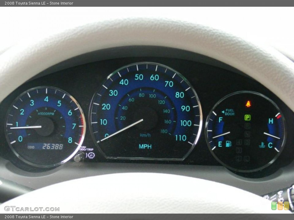 Stone Interior Gauges for the 2008 Toyota Sienna LE #46438656