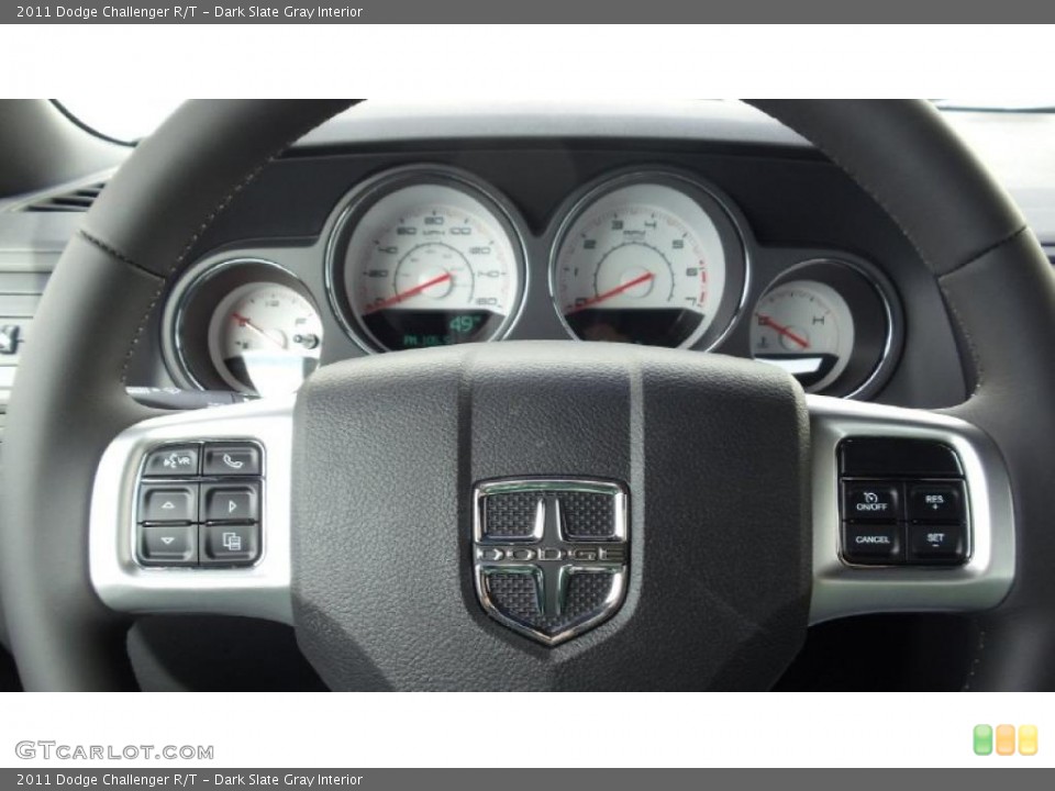 Dark Slate Gray Interior Controls for the 2011 Dodge Challenger R/T #46439472