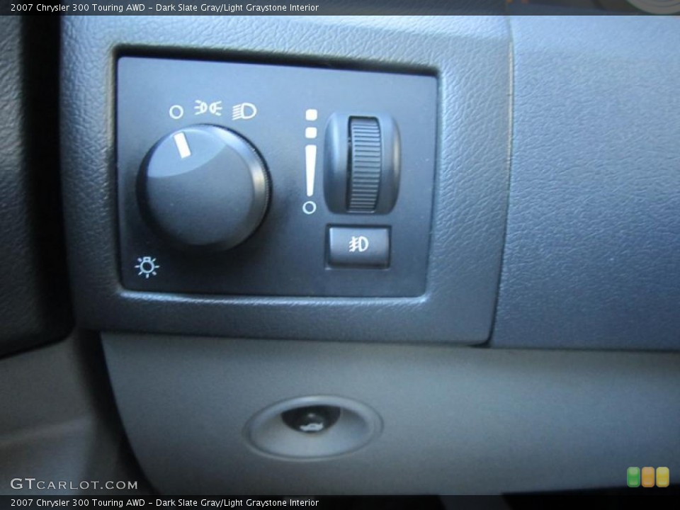 Dark Slate Gray/Light Graystone Interior Controls for the 2007 Chrysler 300 Touring AWD #46440201