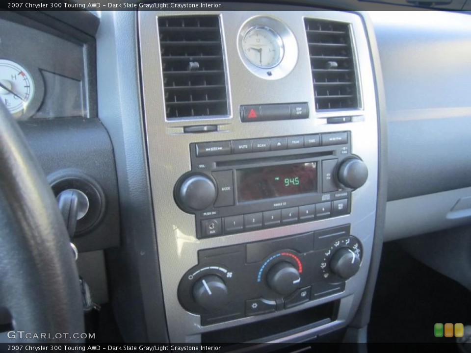 Dark Slate Gray/Light Graystone Interior Controls for the 2007 Chrysler 300 Touring AWD #46440243