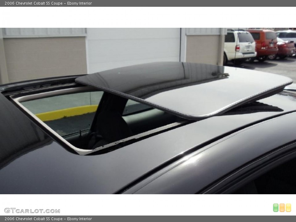 Ebony Interior Sunroof for the 2006 Chevrolet Cobalt SS Coupe #46440945