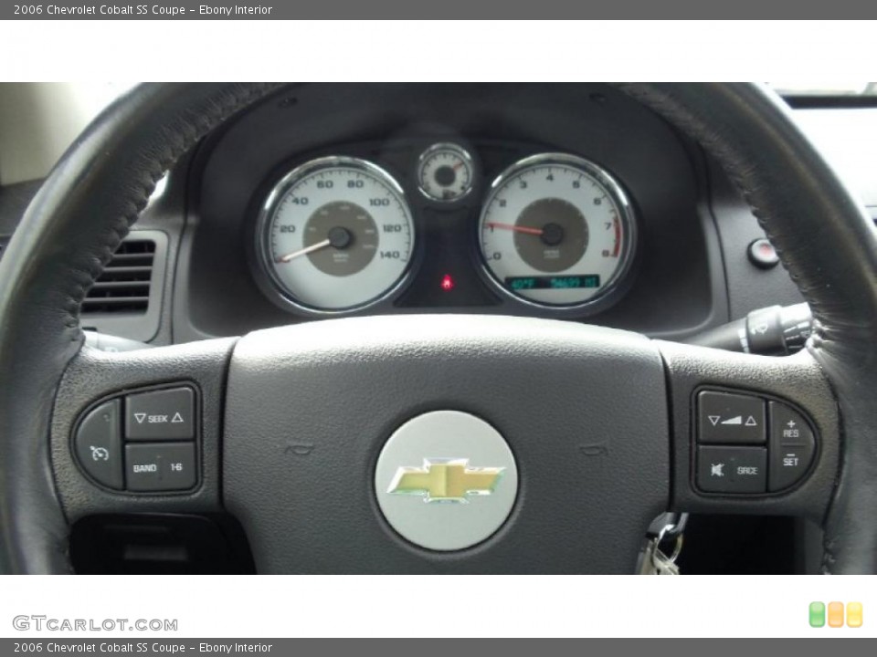 Ebony Interior Controls for the 2006 Chevrolet Cobalt SS Coupe #46440996