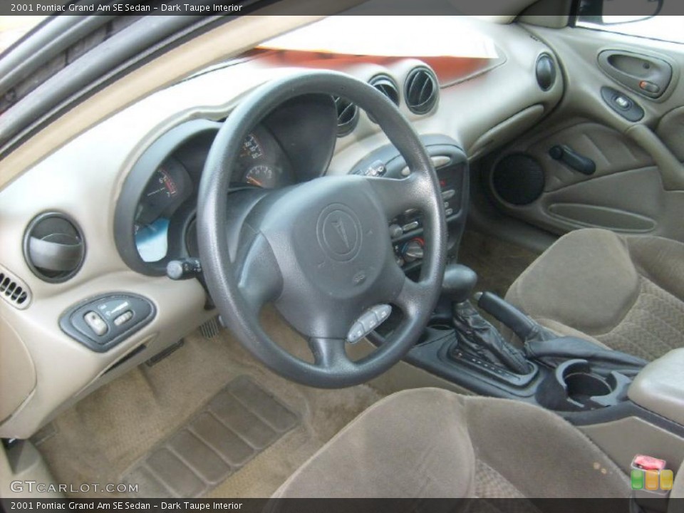 Dark Taupe Interior Prime Interior for the 2001 Pontiac Grand Am SE Sedan #46441305