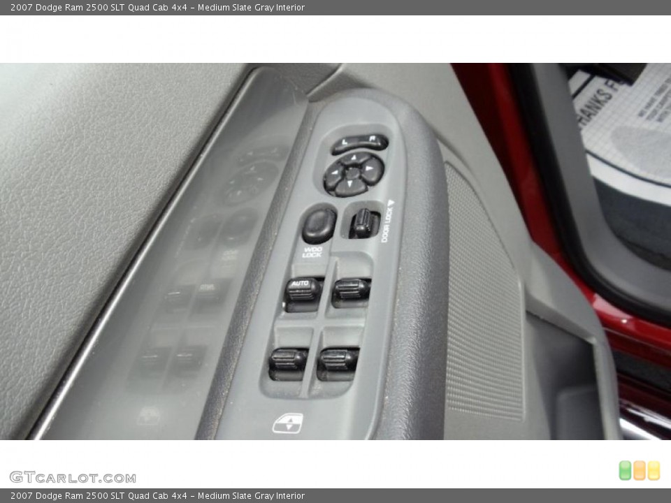 Medium Slate Gray Interior Controls for the 2007 Dodge Ram 2500 SLT Quad Cab 4x4 #46441626