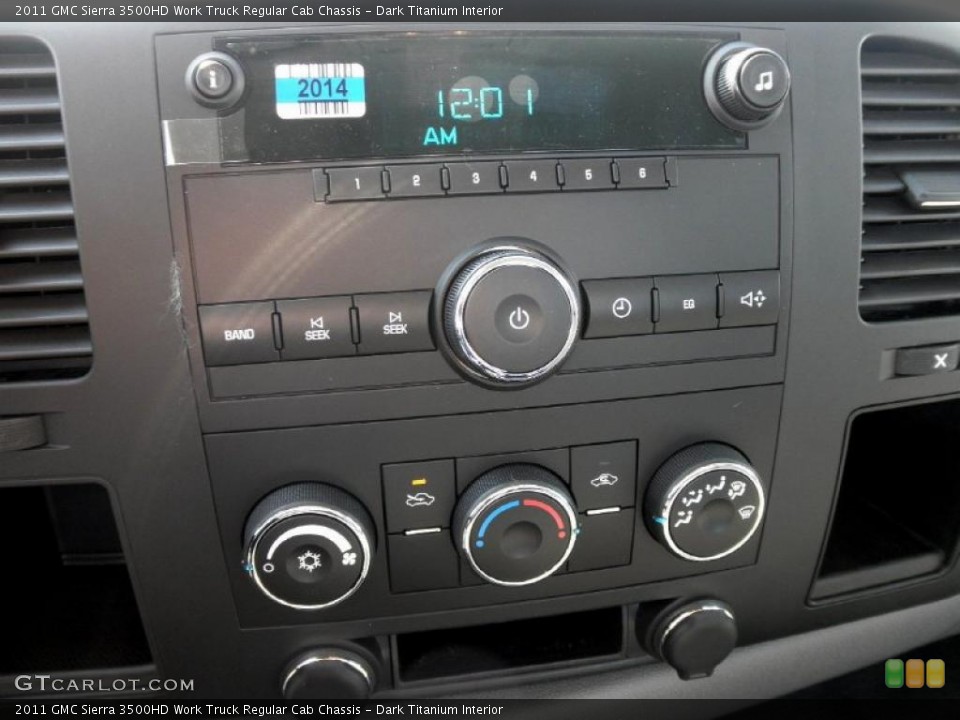 Dark Titanium Interior Controls for the 2011 GMC Sierra 3500HD Work Truck Regular Cab Chassis #46442331