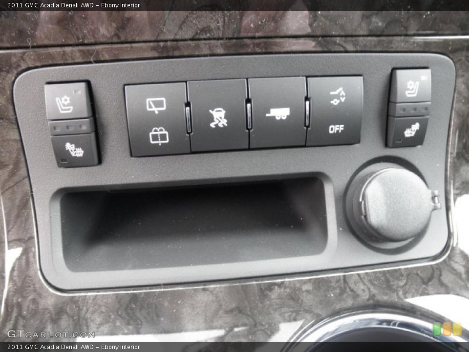 Ebony Interior Controls for the 2011 GMC Acadia Denali AWD #46442592