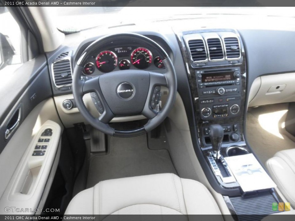Cashmere Interior Dashboard for the 2011 GMC Acadia Denali AWD #46443024