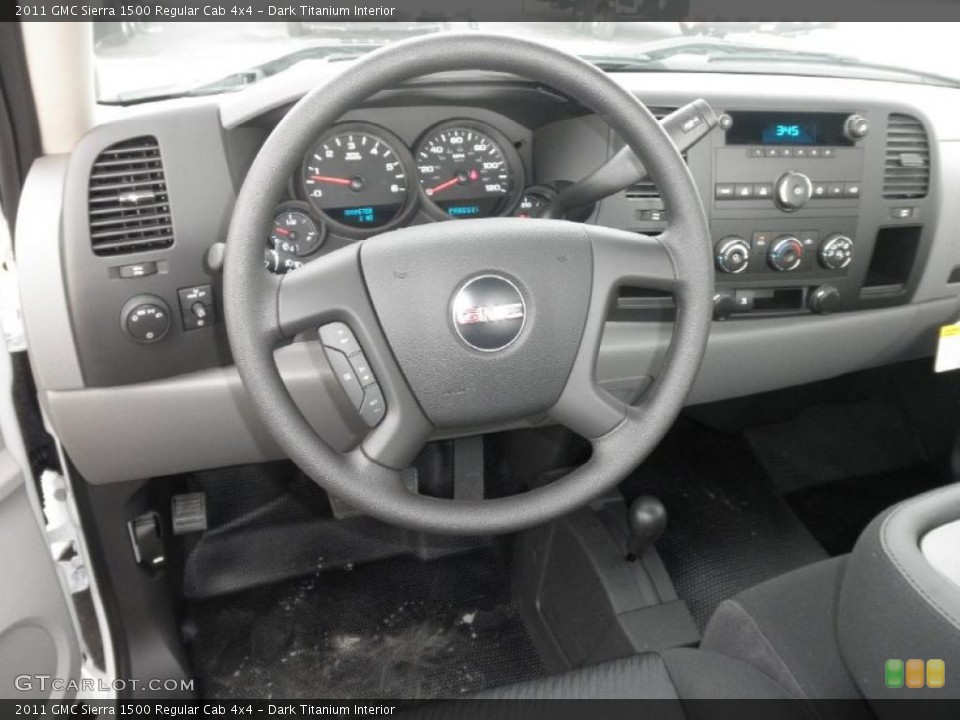 Dark Titanium Interior Dashboard for the 2011 GMC Sierra 1500 Regular Cab 4x4 #46443318