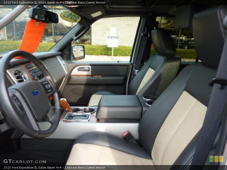 Charcoal Black/Camel Interior Photo for the 2010 Ford Expedition EL Eddie Bauer 4x4 #46444446