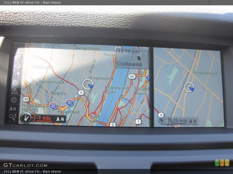 Black Interior Navigation for the 2011 BMW X5 xDrive 50i #46444467