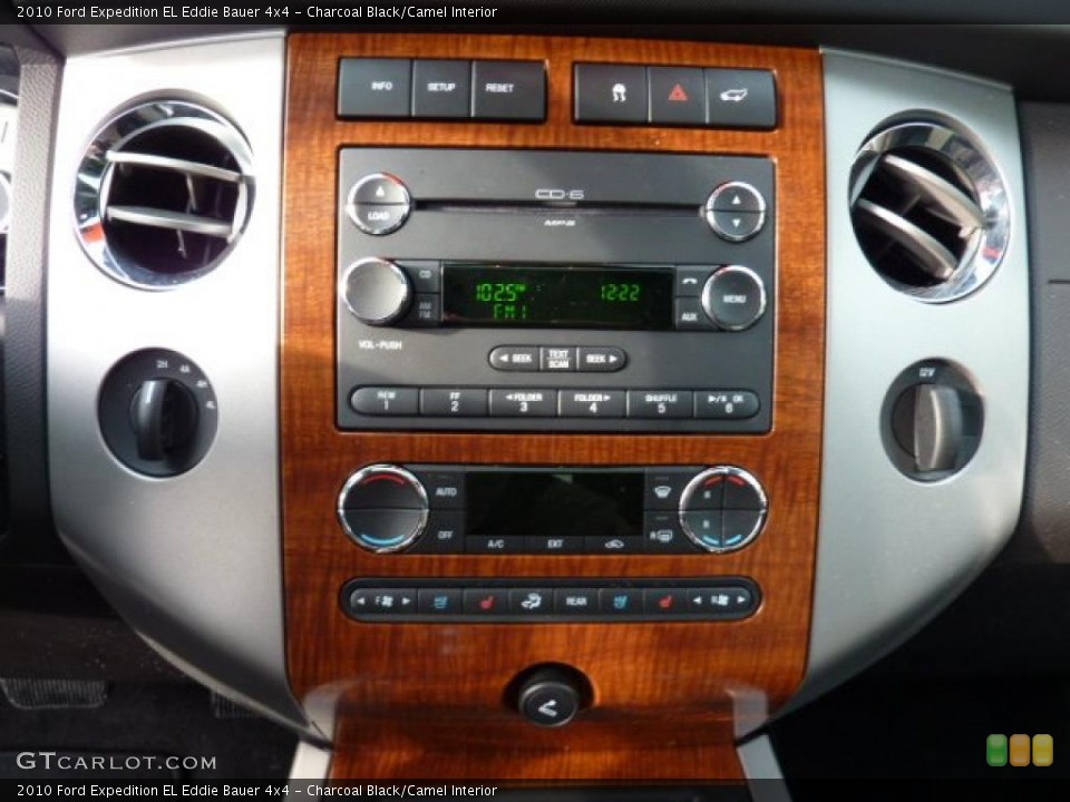 Charcoal Black/Camel Interior Controls for the 2010 Ford Expedition EL Eddie Bauer 4x4 #46444560