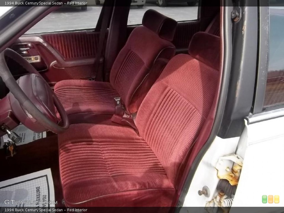 Red Interior Photo for the 1994 Buick Century Special Sedan #46445691