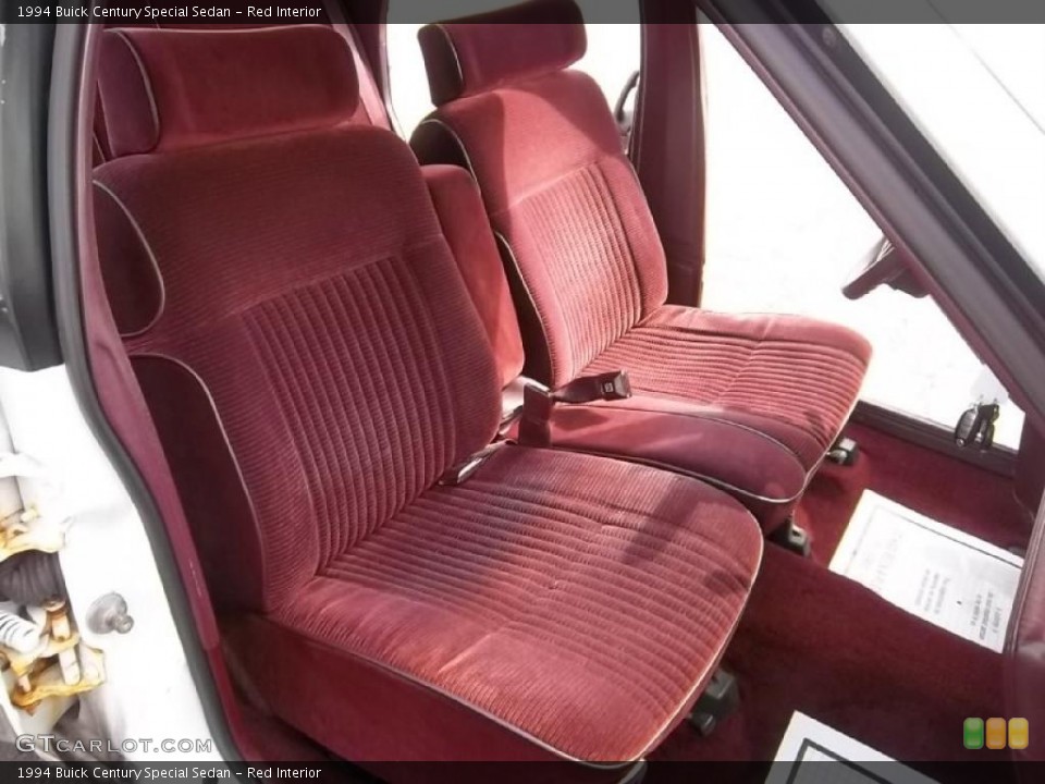 Red Interior Photo for the 1994 Buick Century Special Sedan #46445808
