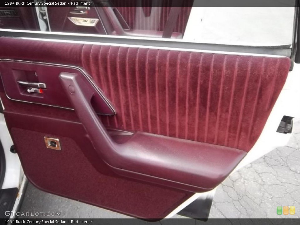 Red Interior Door Panel for the 1994 Buick Century Special Sedan #46445820