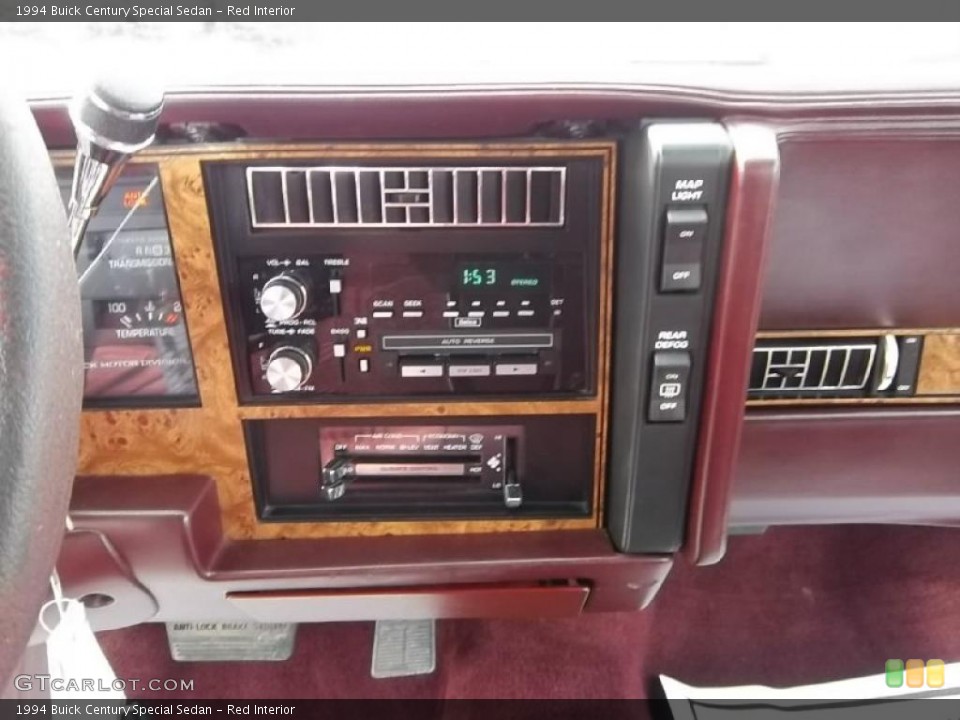 Red Interior Controls for the 1994 Buick Century Special Sedan #46445910