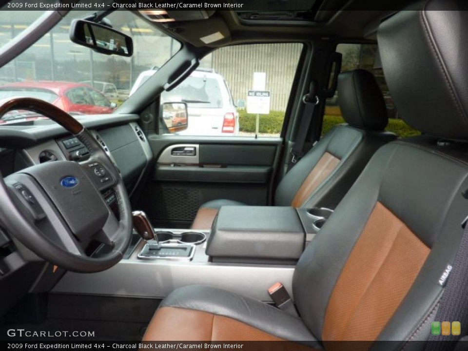 Charcoal Black Leather/Caramel Brown Interior Photo for the 2009 Ford Expedition Limited 4x4 #46446660