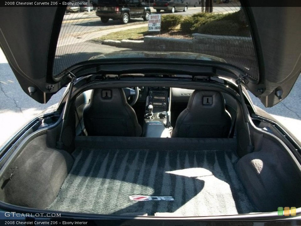 Ebony Interior Trunk for the 2008 Chevrolet Corvette Z06 #46446930