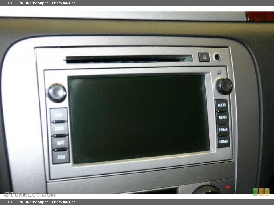 Ebony Interior Controls for the 2010 Buick Lucerne Super #46446987