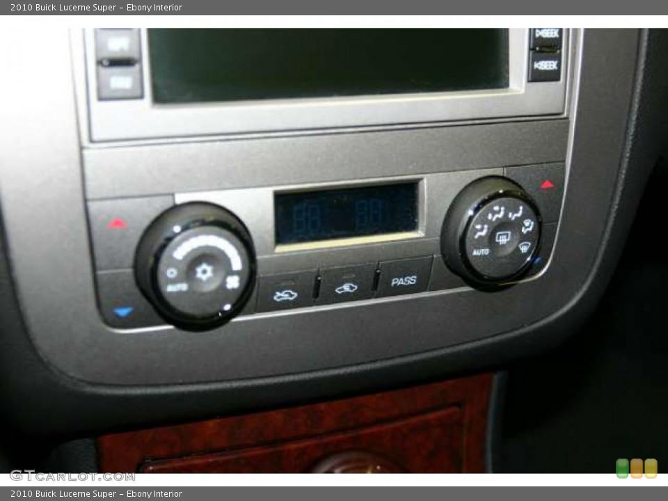 Ebony Interior Controls for the 2010 Buick Lucerne Super #46447002