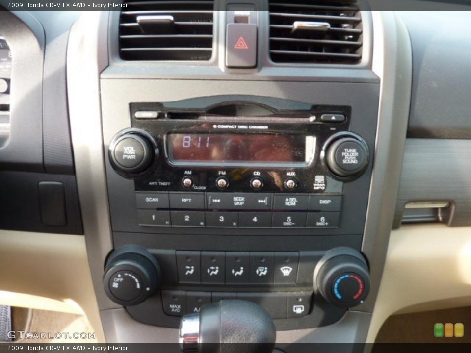 Ivory Interior Controls for the 2009 Honda CR-V EX 4WD #46448832