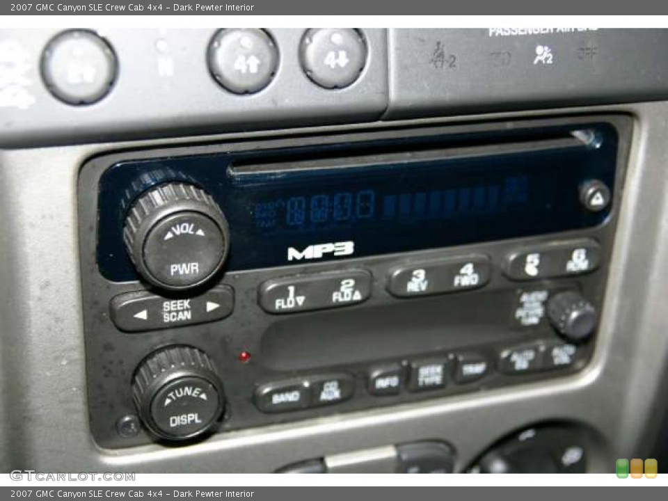 Dark Pewter Interior Controls for the 2007 GMC Canyon SLE Crew Cab 4x4 #46449999