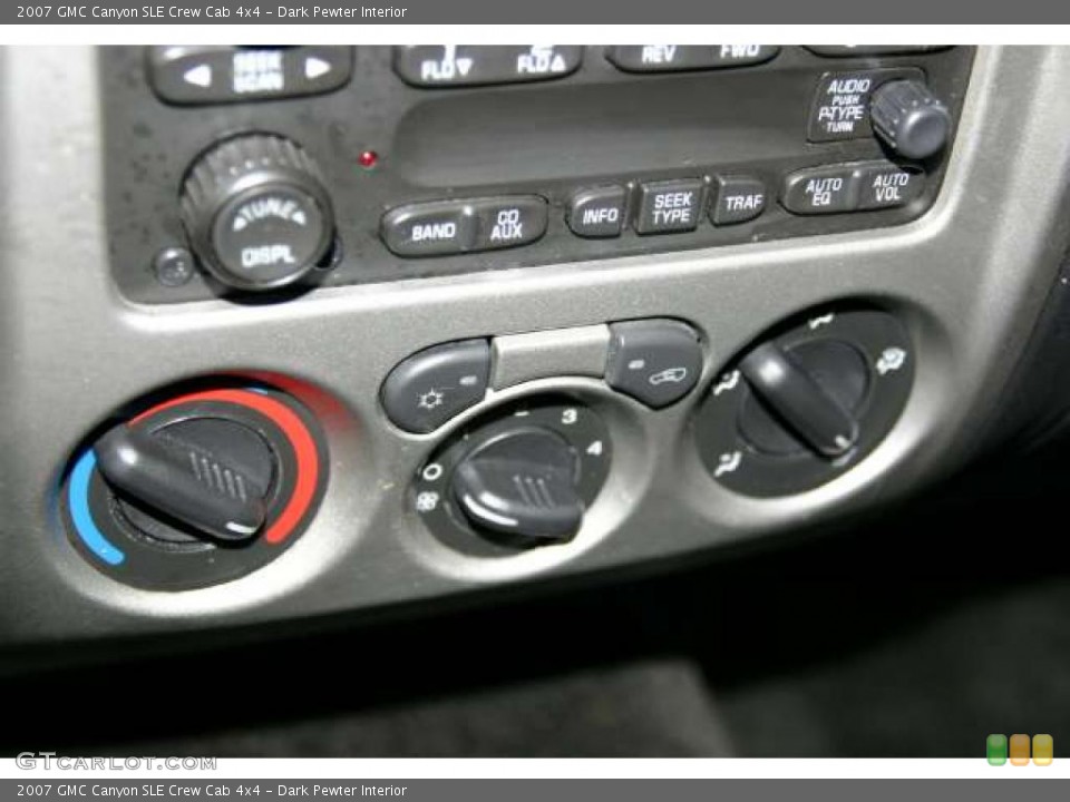 Dark Pewter Interior Controls for the 2007 GMC Canyon SLE Crew Cab 4x4 #46450008