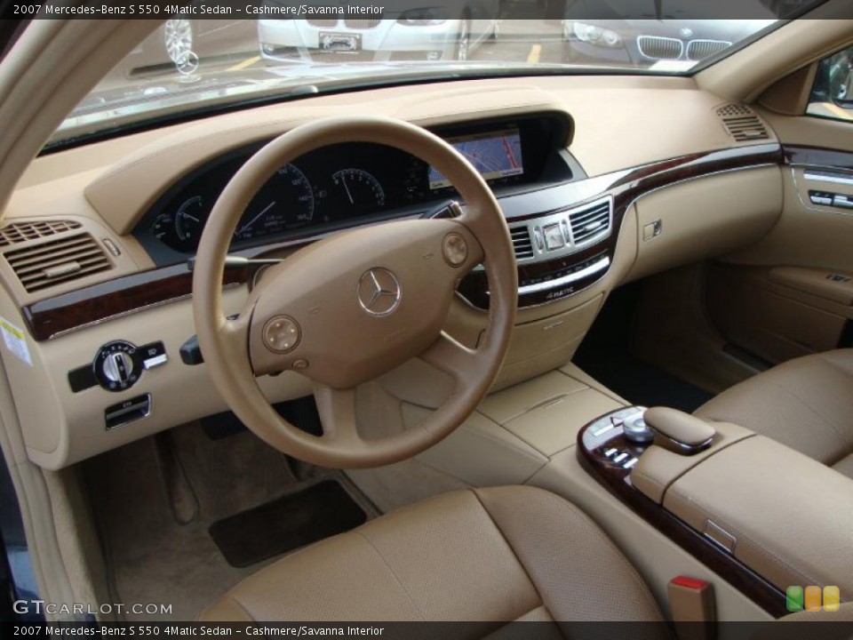 Cashmere/Savanna Interior Photo for the 2007 Mercedes-Benz S 550 4Matic Sedan #46450629