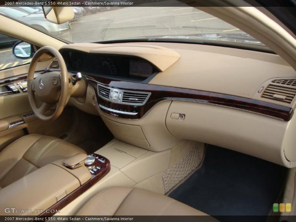 Cashmere/Savanna Interior Dashboard for the 2007 Mercedes-Benz S 550 4Matic Sedan #46450638