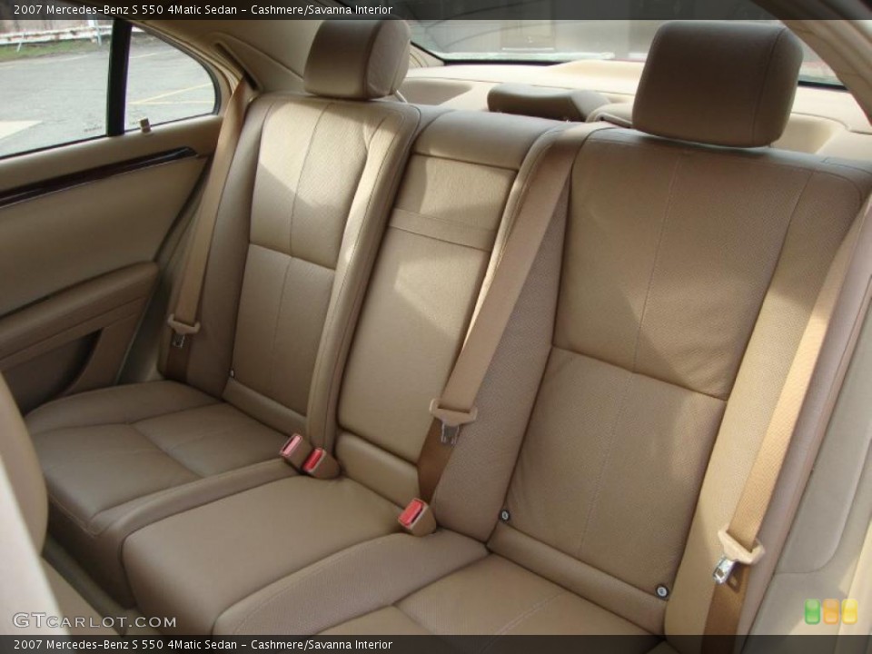 Cashmere/Savanna Interior Photo for the 2007 Mercedes-Benz S 550 4Matic Sedan #46450686