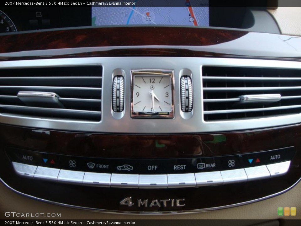 Cashmere/Savanna Interior Controls for the 2007 Mercedes-Benz S 550 4Matic Sedan #46450818