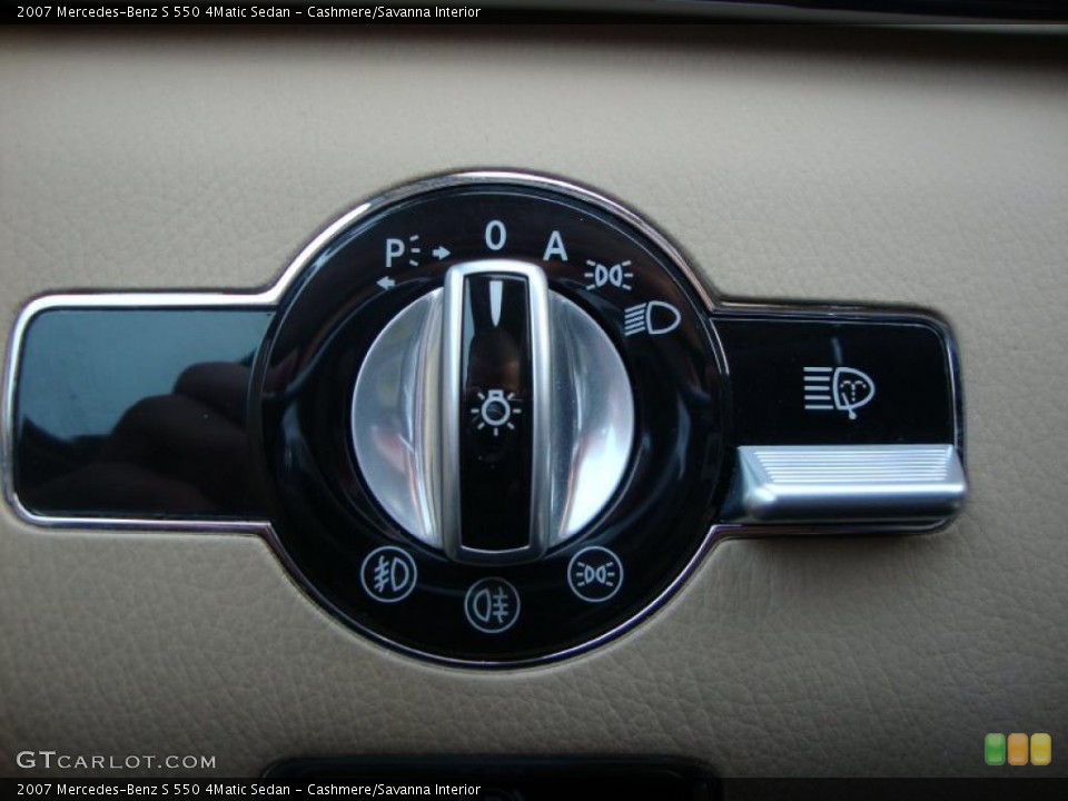 Cashmere/Savanna Interior Controls for the 2007 Mercedes-Benz S 550 4Matic Sedan #46450878