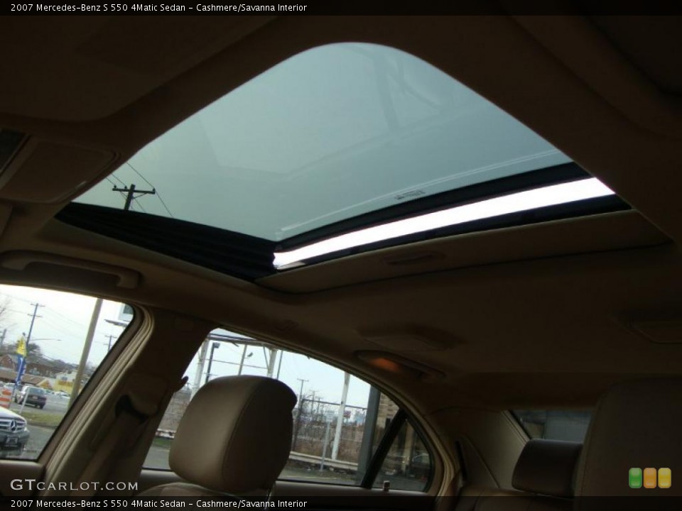 Cashmere/Savanna Interior Sunroof for the 2007 Mercedes-Benz S 550 4Matic Sedan #46450914