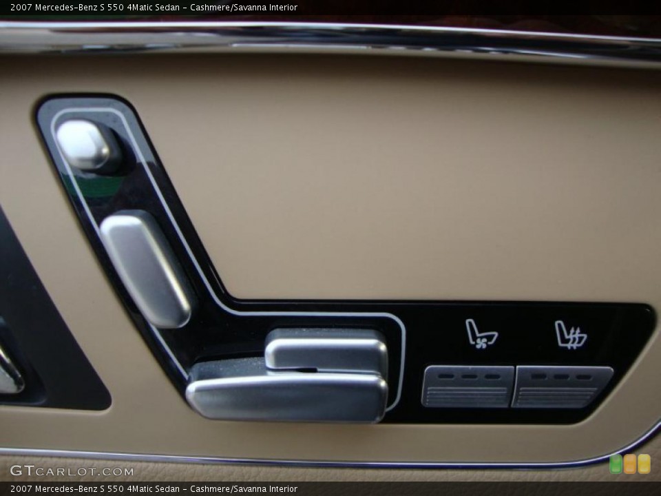 Cashmere/Savanna Interior Controls for the 2007 Mercedes-Benz S 550 4Matic Sedan #46450923