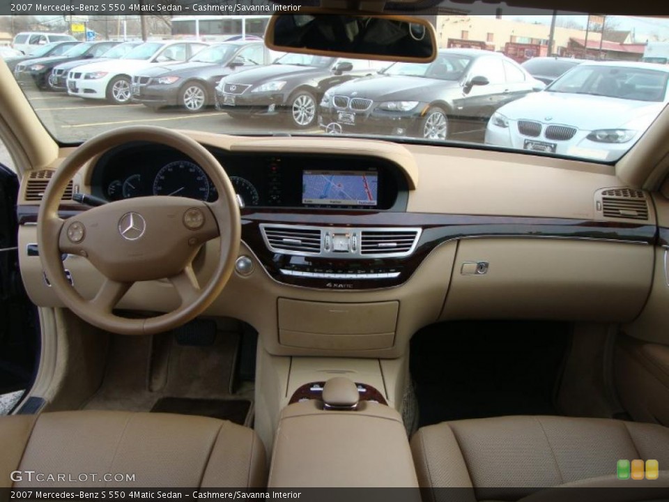 Cashmere/Savanna Interior Dashboard for the 2007 Mercedes-Benz S 550 4Matic Sedan #46450941