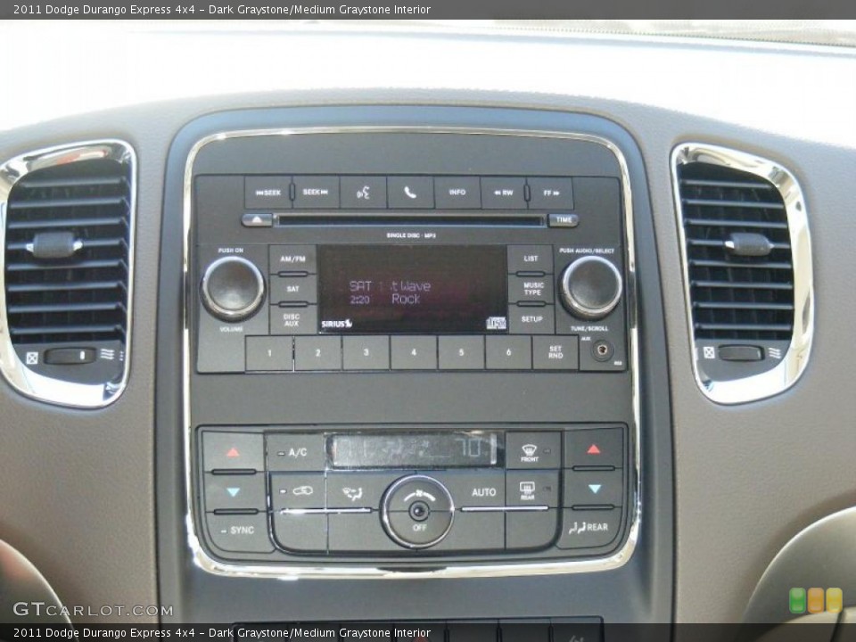 Dark Graystone/Medium Graystone Interior Controls for the 2011 Dodge Durango Express 4x4 #46451340