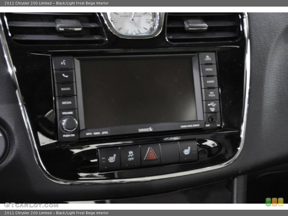 Black/Light Frost Beige Interior Controls for the 2011 Chrysler 200 Limited #46451619