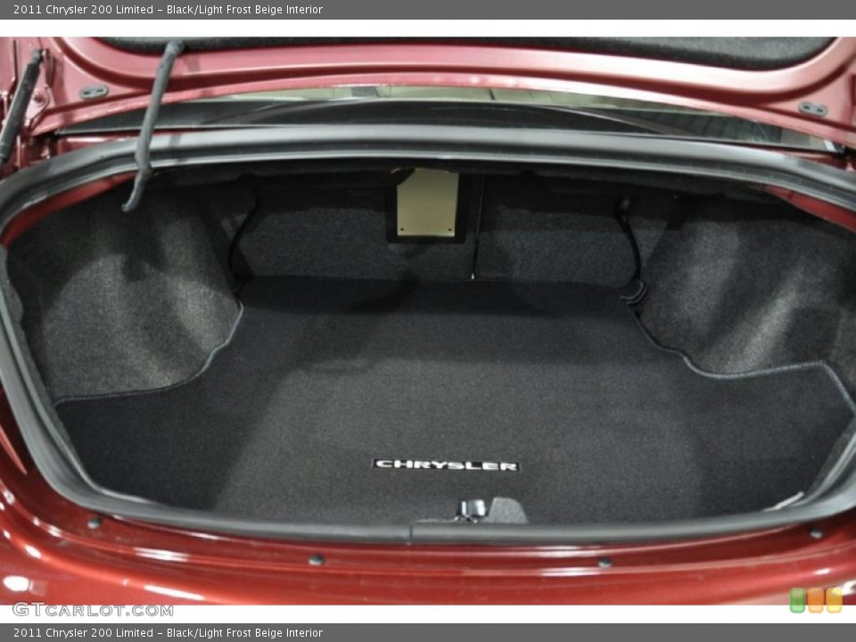 Black/Light Frost Beige Interior Trunk for the 2011 Chrysler 200 Limited #46451655