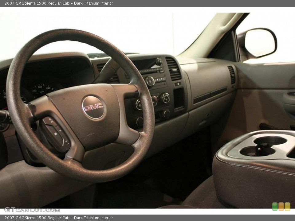Dark Titanium Interior Steering Wheel for the 2007 GMC Sierra 1500 Regular Cab #46451721