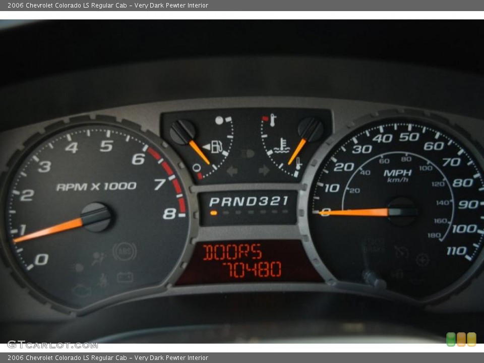 Very Dark Pewter Interior Gauges for the 2006 Chevrolet Colorado LS Regular Cab #46451916