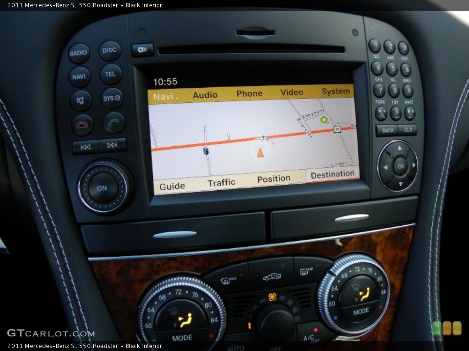 Black Interior Navigation for the 2011 Mercedes-Benz SL 550 Roadster #46452999