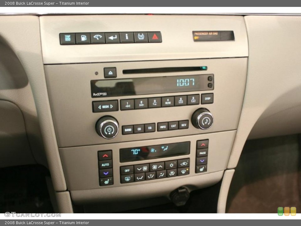 Titanium Interior Controls for the 2008 Buick LaCrosse Super #46453275