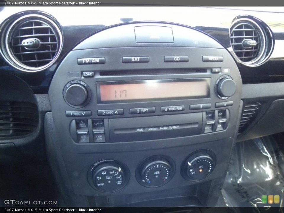 Black Interior Controls for the 2007 Mazda MX-5 Miata Sport Roadster #46454118