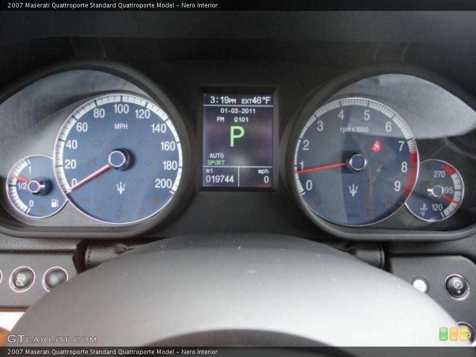 Nero Interior Gauges for the 2007 Maserati Quattroporte  #46458882