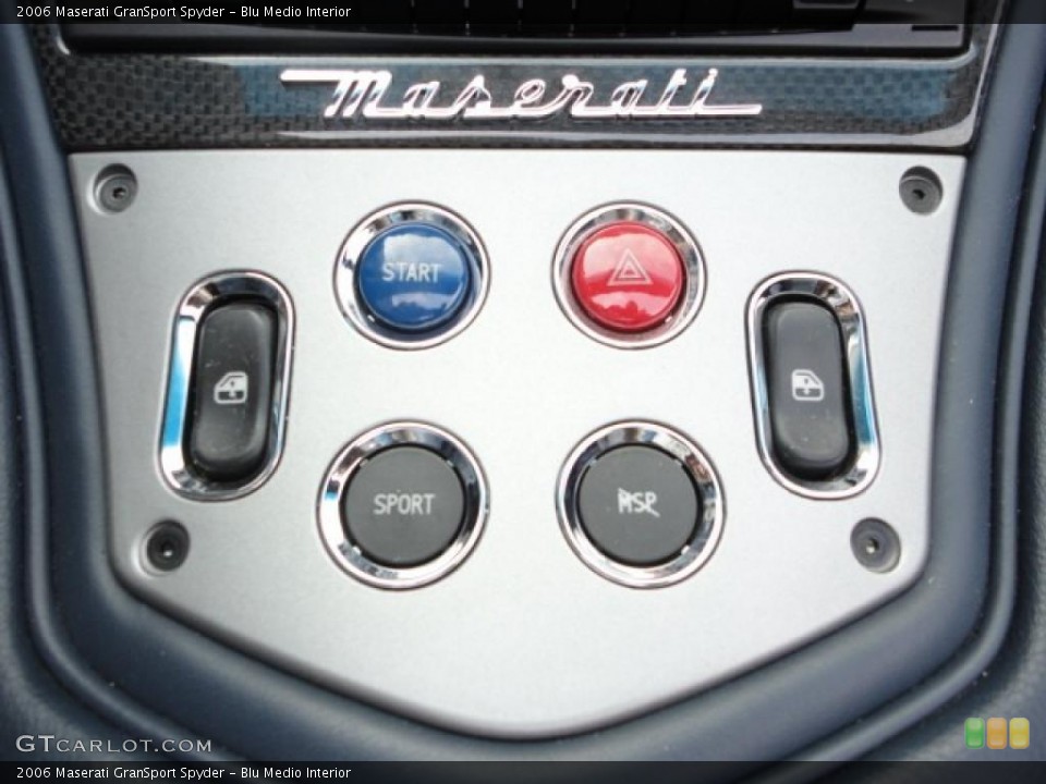 Blu Medio Interior Controls for the 2006 Maserati GranSport Spyder #46459647
