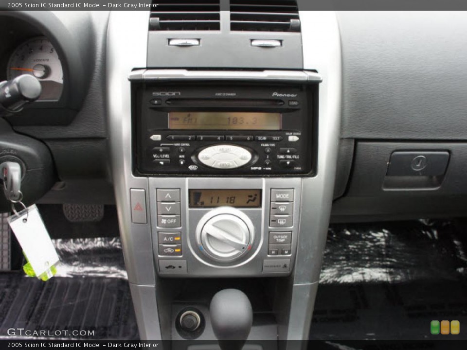 Dark Gray Interior Controls for the 2005 Scion tC  #46460430