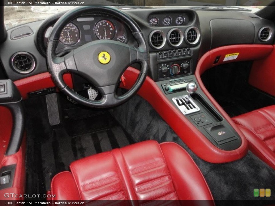 Bordeaux Interior Dashboard for the 2000 Ferrari 550 Maranello #46460490