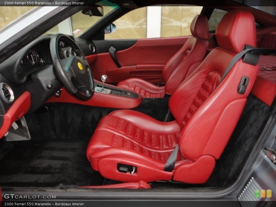 Bordeaux Interior Photo for the 2000 Ferrari 550 Maranello #46460505