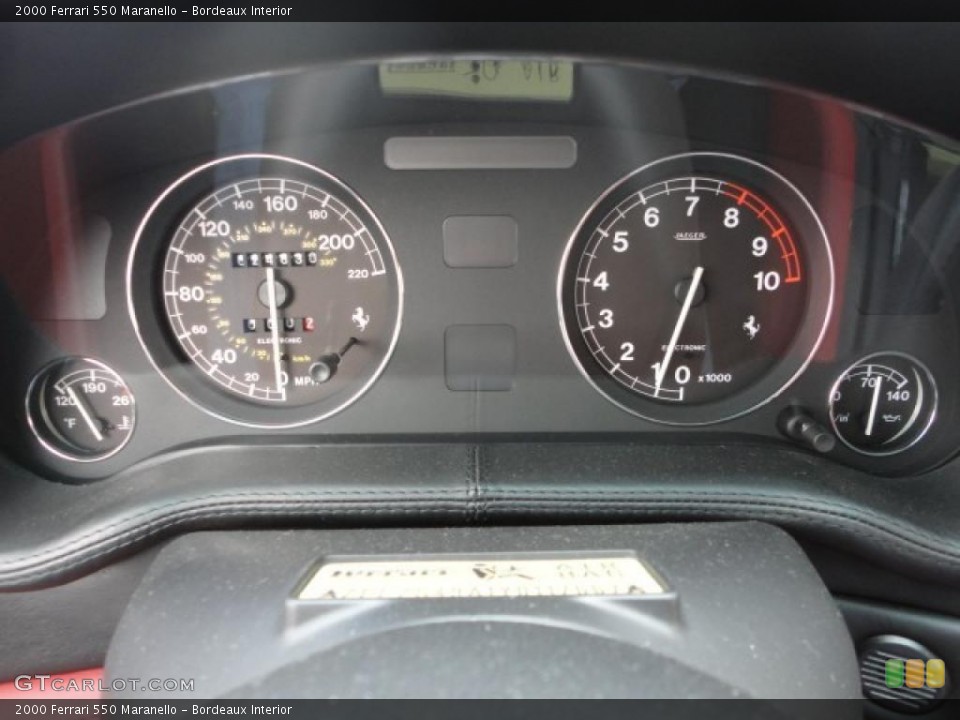 Bordeaux Interior Gauges for the 2000 Ferrari 550 Maranello #46460538